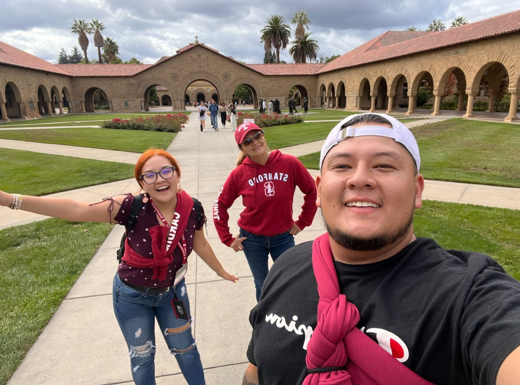 A picture of my family during NSO because - We are Stanford :) PS: I don’t have orange hair anymore